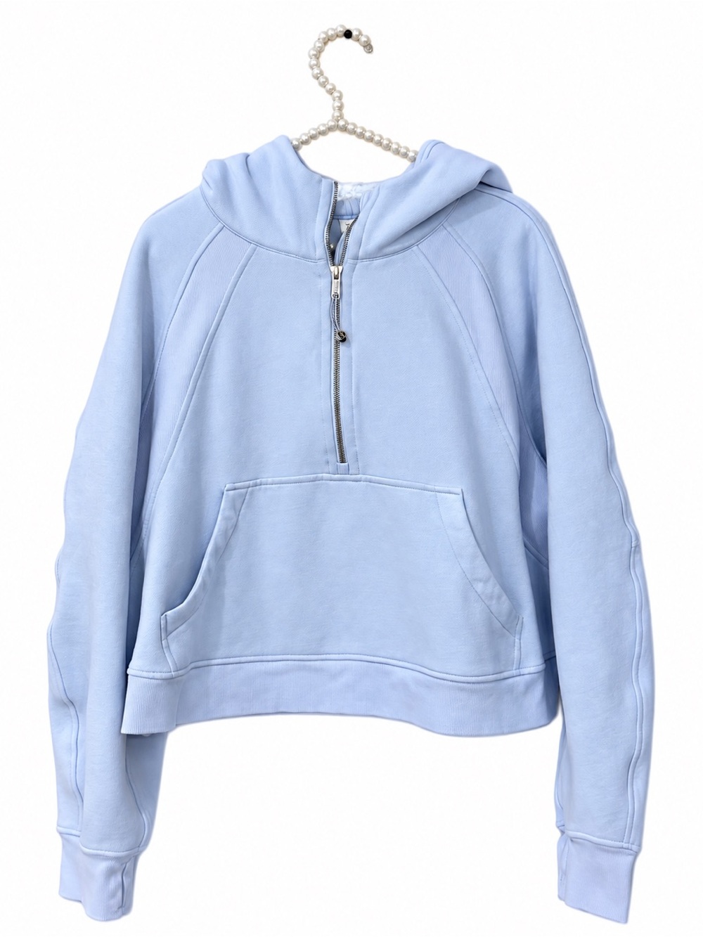 Lululemon Scuba Oversized Half-Zip Hoodie XL/XXL Blue Linen Light Blue